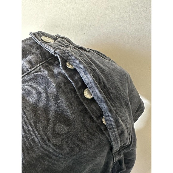 Agolde 90s Pinch Waist in Howl Black Distressed Straight Jeans Size 29 - Picture 8 of 8